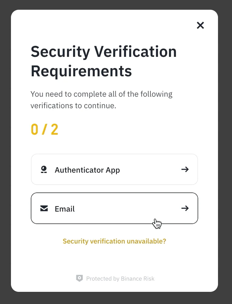 ຕັ້ງຄວາມປອດໄພ Binance: 2FA, Passkey ແລະ Anti-Phishing Code