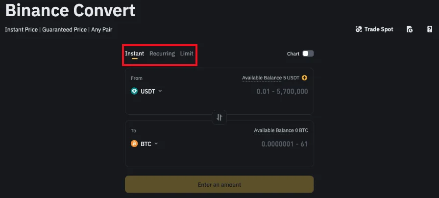 ວິທີໃຊ້ Binance Convert: ແລກ USDT ເປັນ BTC ສຳລັບມືໃໝ່